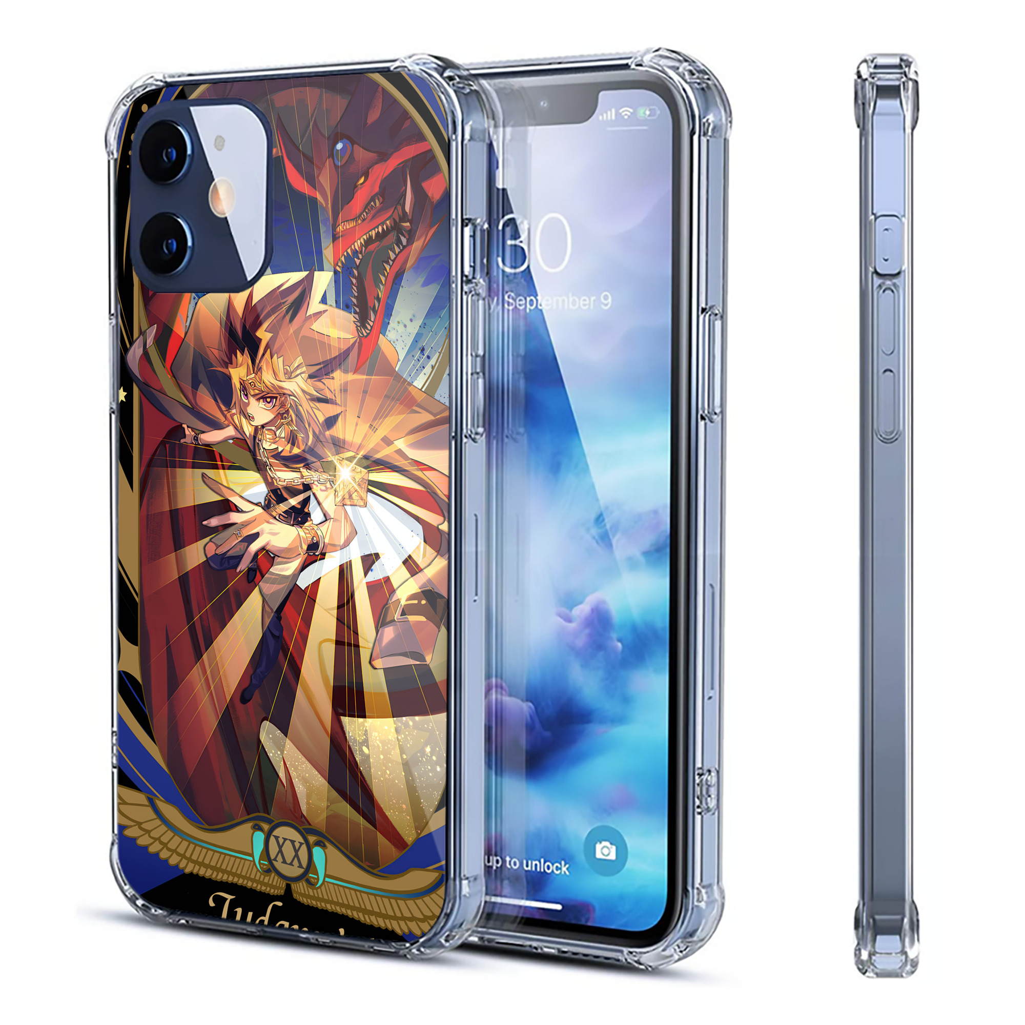（画像用） 遊☆戯☆王 Yu-Gi-Oh! 【iPhone 12シリーズ対応】透明スマホケース（クリアソフトケース）